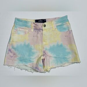 Hollister Pastel Tie Dye High Rise Vintage Short 4”
